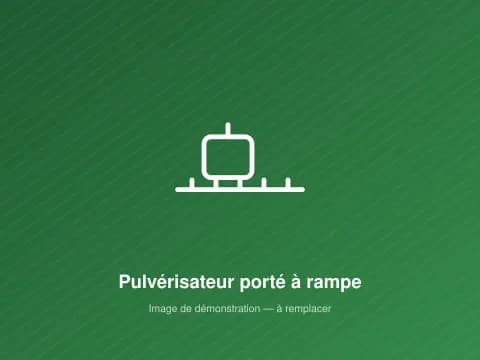 Pulvérisateur porté à rampe